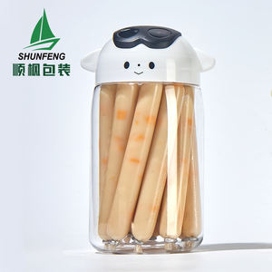 150 מ "ל 250 מ" ל 8 עוז 16 עוז קוסמטיקה קרם ממתקים מיכל אריזה מיכל מותאם אישית עגול לחיות מחמד מזון פלסטיק אחסון צנצנת עוגיות ברור עם מכסה - Product Image 4