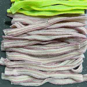 Tiras de Gomitas con Sabor a Frutas Ácidas al Por Mayor, Caramelos de Gelatina Recubiertos de Caramelo, Sabor Equilibrado Agridulce, Empaquetado en Bolsa, Contenido de Azúcar Personalizable - Product Image 2