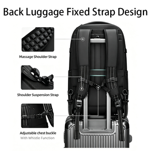 Sac à dos trolley multifonctionnel extensible avec système de compression sous vide intégré, serrure TSA, pour voyages d'affaires et vols <span class=keywords><strong>a</strong></span>ériens - Product Image 6
