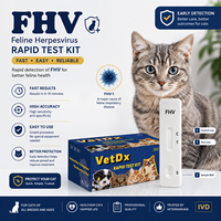 Feline Health Screening FIV/FeLV 2-in-1 testkit Hond Kat Dierenarts Diagnostisch hulpmiddel Serum Plasma Bloedtest Swab Drager