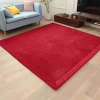 Tapis de jeu en velours corail 20-35mm, toucher doux, grand tapis Tatami en mousse à mémoire de forme, décoration pour enfants, tapis épais pour ramper – Vente chaude