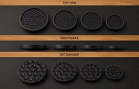 Patins de protection antidérapants en silicone de 5 mm d'épaisseur pour pieds de lit et meubles, silencieux pour table