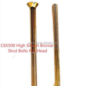 Yushung Bronze <strong>Bolts</strong> C65100 C65500 Silicon Bronze Carriage <strong>Bolts</strong> ( Coach <strong>Bolts</strong>) 5/8-11x3" to 40" Full Body Cut UNC Threads - Product Image 2