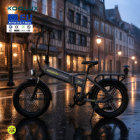 Vélo Électrique Pliant DE Warehouse KOOLUX X12 250W 48V 13Ah à Moteur Central, Pneus Larges, Freins Hydrauliques, Homologué CE EN15194 pour la Route et les Trajets Urbains