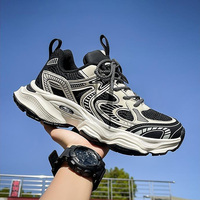 Chaussures décontractées pour hommes, style coréen, à bout rond, respirantes, en maille, avec plateforme, semelle extérieure en caoutchouc antidérapante, collection Printemps-Été-Automne 2026