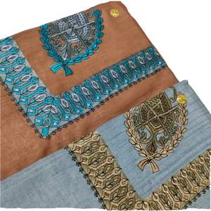 Shemagh de Lana Bordado para Hombre, Yemení, Arabia Saudita, 50x50 Pulgadas, Turbante Islámico, Keffiyeh Árabe Musulmán del Desierto, Bufanda Yashmagh, Chal - Product Image 4