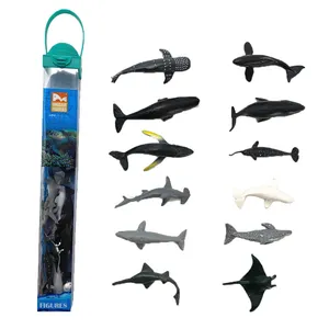 3D Realistic Plastic Marine Figures, Sea Animals, Wild Zoo, Monkey Dinosaur Educational play set toy