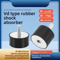 Isolateur de vibrations en caoutchouc noir/blanc de type VD, avec filetage interne-extérieur, coussinet de montage de moteur, bloc amortisseur silencieux cylindrique à vis