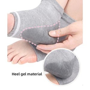 Soporte ligero para el talón y tobillo para el cuidado de los pies, manga de compresión tejida para el tobillo con gel para el talón, alivia el <span class=keywords><strong>dolor</strong></span> y las grietas del talón - Product Image 1
