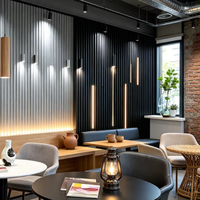 Panel de Pared WPC Floral Clásico Moderno, Impermeable, Ignífugo y Absorbente de Sonido, con Iluminación LED para Sala de Estar, Hotel y Comercio