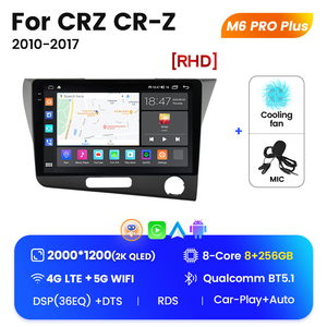 MEKEDE M6 PRO Android 12 QLED Car multimedia audio system car DVD display per <span class=keywords><strong>HONDA</strong></span> CRZ <span class=keywords><strong>CR</strong></span> <span class=keywords><strong>Z</strong></span> 2010 2017 LHD RHD - Product Image 4