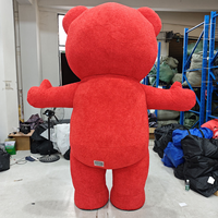Costume gonflable de mascotte d'ours Efun, personnalisable, adapté aux adultes, costume de mascotte d'ours en peluche avec ventilateur