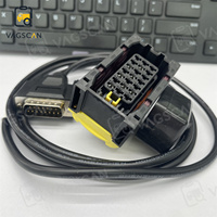 Câble de banc ECU pour KT200 II MB, compatible avec plusieurs protocoles ECU (Bench/OBD/BOOT/BDM/JTAG) et correction des bugs de somme de contrôle, outils de programmation KT200II