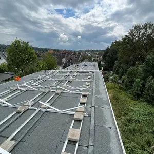 Tripé de alumínio para montagem em telhado de painel solar, suporte de lastro para montagem solar, atacado