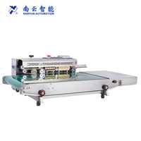 Machine de scellage thermique automatique pour sacs en Mylar, sachets en papier kraft, scelleuse de sacs verticale et horizontale pour l'emballage commercial