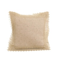 Housse de coussin carrée en polyester avec broderie géométrique en dentelle pour salon, bureau, voiture, livraison directe