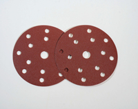 Disques abrasifs rouges de 5 pouces 125mm crochet et boucle disque de ponçage papier de verre ponceuse papier de sable rond
