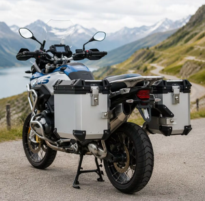 Maletas Laterales de Aluminio para Motocicleta <span class=keywords><strong>BMW</strong></span> R1200GS, Maletas con Recorte para Escape, Forro Acolchado de Lujo, Juego de Equipaje Rígido - Product Image 2