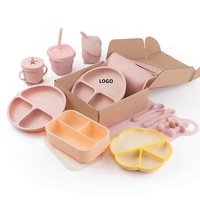 Produits de sécurité pour bébés, assiette à compartiments pour enfants, sans BPA, de qualité alimentaire, non toxique, avec cuillère