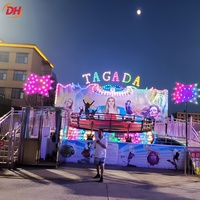 Jeux de carnaval, attractions de terrain de jeux extérieur, manèges de parc d'attractions, Crazy Disco Tagada