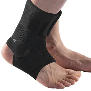 Open heel Ankle brace con stabilizzatore su due lati supporto della caviglia con cinghie