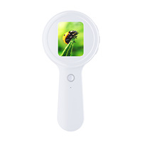 New Arrival Handheld Digital Magnifier Glass for Children Primary Middle School Students HD LED Light Science Experiment Toy