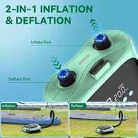 Pompe à air électrique sans fil portable rechargeable 4000 mAh pour planche à pagaie gonflable, plateforme flottante, SUP