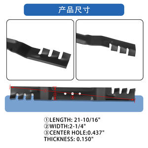 Cuchilla para Cortacésped 108-9764-03 131-4547-03 Negra, Pieza de Repuesto para Accesorios de Cortacésped - Product Image 5