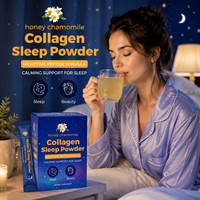 Poudre de collagène à la camomille pour le sommeil, marque privée, collagène hydrolysé, complément alimentaire, aide calmante au sommeil