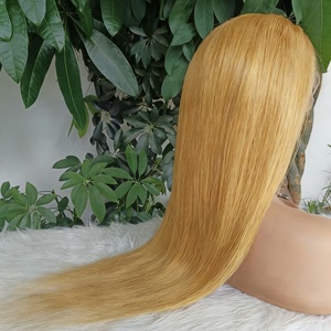 Perruques sans colle à dentelle frontale en cheveux naturels vietnamiens bruts doublement étirés, ondulés, de luxe, originaux, pour femmes noires - Product Image 3