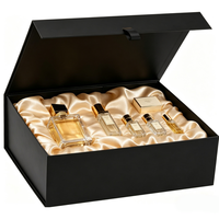 Emballage cadeau personnalisé de luxe, boîte à parfum rigide magnétique en papier pour femme, vide, 10 ml, 50 ml, avec sacs en papier imprimés personnalisés