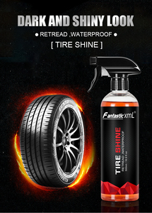 500ml Tire Shine Spray Tire <b>Polish</b> and Cleaning Shine Vehicle Care Customized Tire Shine Cleaning Spray - Product Image 2