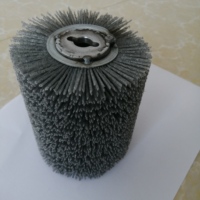 Brosse industrielle en nylon de 120 mm pour tambour - Ponçage et polissage du bois, qualité industrielle, personnalisable OEM