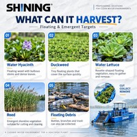 Machine de récolte d'algues aquatiques conviviale avec fonction de récolte intégrée pour l'entretien des rivières et des réservoirs