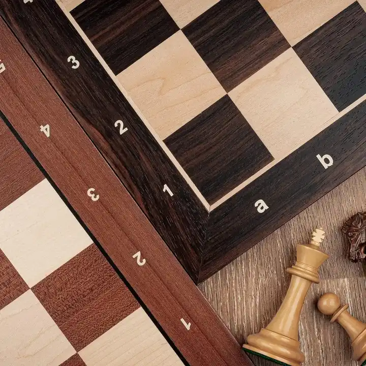 Wood Chess Board Wooden Chess Set Board Game for Adults and Kids with Extra Pieces