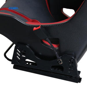 Asientos de coche personalizables de fibra de carbono seca, cuero Nappa Alcantara, negro y rojo para McLaren 650S - Product Image 4