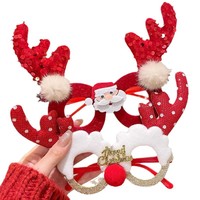 Décorations de Noël Cadres de lunettes pour accessoires de photographie Cadeaux de vacances
