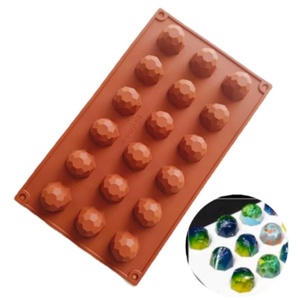 Moule en silicone diamant TangChu pour chocolat et gelée, forme ronde, compatible micro-ondes, pour la fabrication de sushis et de glaçons DIY - Product Image 1