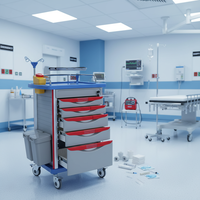 MT MEDICAL Meilleures ventes : Configuration de tiroirs modulaires de haute qualité, surface facile à nettoyer pour salle d'opération et zone d'anesthésie