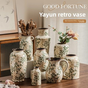 <span class=keywords><strong>Vase</strong></span> <span class=keywords><strong>en</strong></span> <span class=keywords><strong>porcelaine</strong></span> bleu et blanc rétro haut de gamme, nouveau style chinois, pour fleurs fraîches, culture aquatique, arrangement floral, <span class=keywords><strong>vase</strong></span> de table - Product Image 2