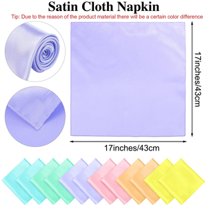 Hot Sale Custom Colors <b>Table</b> Napkin Dinner <b>Table</b> Linens Wedding Polyester Napkin for Restaurant - Product Image 3