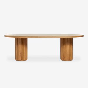 โต๊ะอาหารทันสมัยปรับแต่งได้ ดีไซน์ใหม่ วัสดุไม้วีเนียร์ สำหรับบ้าน อพาร์ทเมนต์ และร้านอาหาร เฟอร์นิเจอร์โรงแรม - Product Image 1