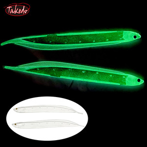 TAKEDO JJ02 Señuelos de Pesca EN EL Mar, Cebo de Cola de Pelo de 15CM/22CM/28CM, Anguila Artificial Suave para Lucio - Product Image 5