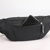 Sac banane unisexe étanche à faible MOQ pour hommes et femmes, sac de poitrine sport, sac de taille, sac bandoulière, avec logo personnalisé