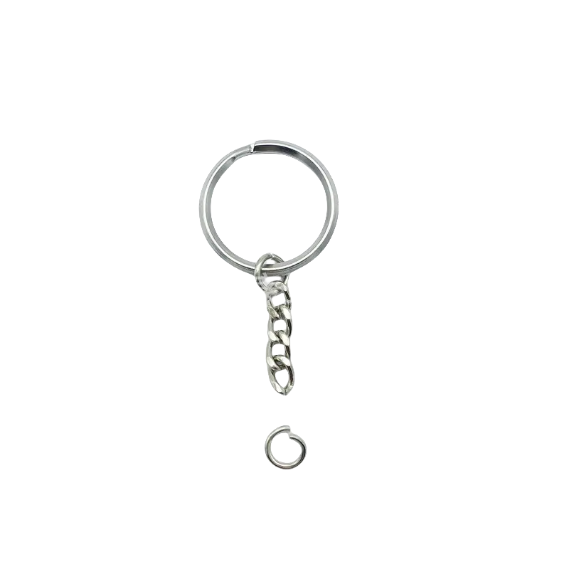 סיטוני מפתח טבעת 25 מ "מ o טבעת עם מפתח תליון לקפוץ לפצל מפתח מתכת