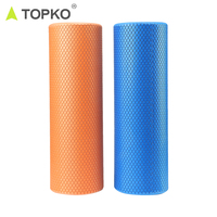 Rouleau en mousse EVA de haute densité TOPKO avec logo personnalisé 30cm/45cm/60cm/90cm pour yoga et pilates, relaxation musculaire et massage