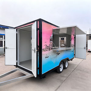 Carrito de Comida Móvil Comercial con Ventana Personalizable, para Mercado Nocturno, Helados, Hot Dogs, Comida Rápida, Postres y Bebidas - Product Image 1