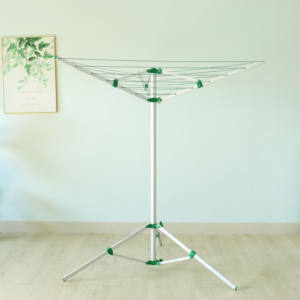 ราวแขวนผ้าแบบพับได้3แขนทำจากอะลูมิเนียมใช้ตากเสื้อ<span class=keywords><strong>ผ้า</strong></span>ได้ยาว15ม. - Product Image 6