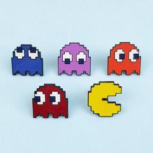 Broche de forma de hombre de píxel de dibujos animados juego creativo recuerdo esmalte Pin de solapa - Product Image 1