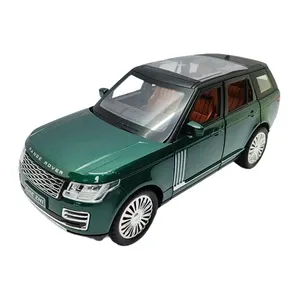 Işıklar ve sesler ile 1:24 Range Rover pres döküm Model araç araç oyuncak